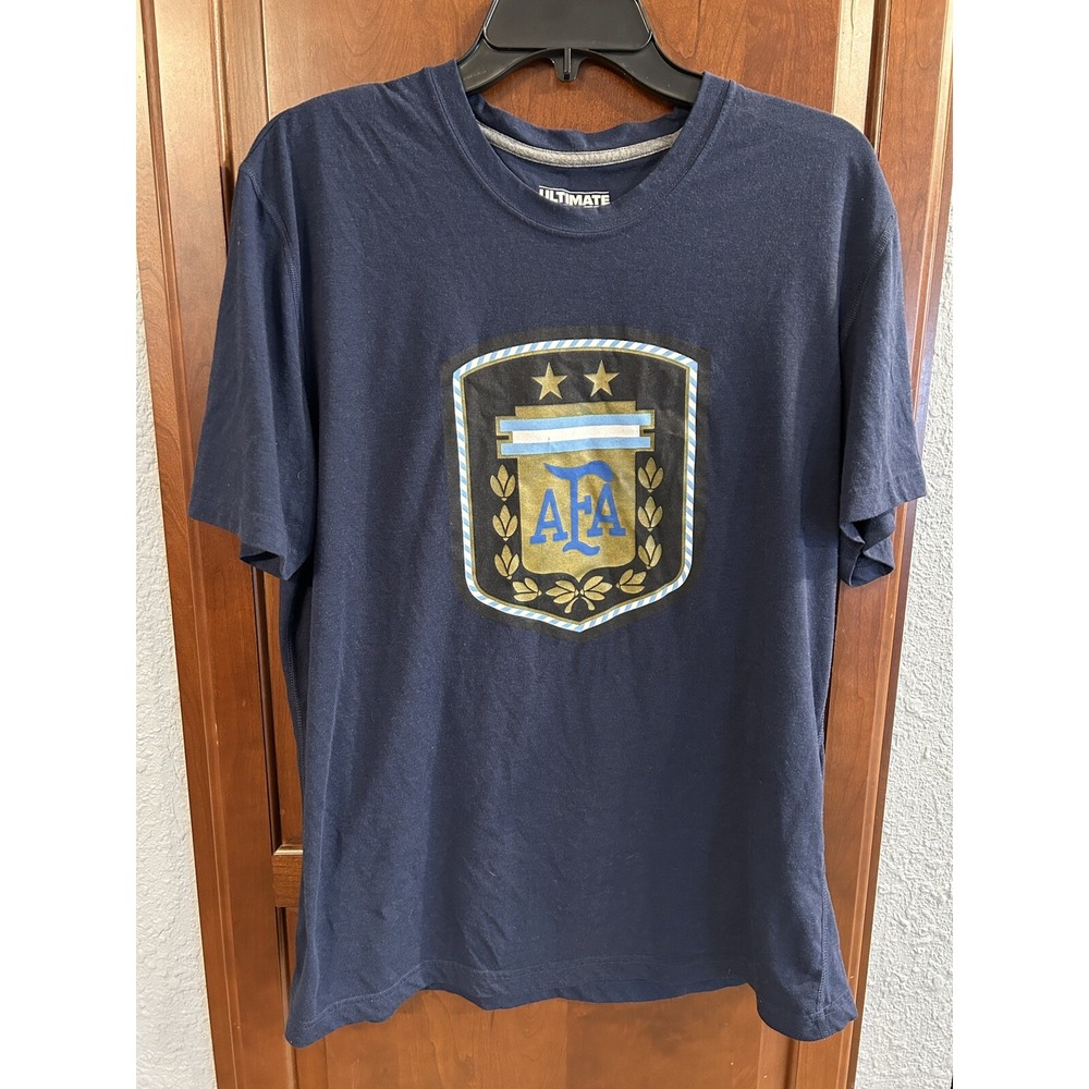 2014 FIFA World Cup Argentina National Team Blue T-Shirt Sz XL Adidas Climalite